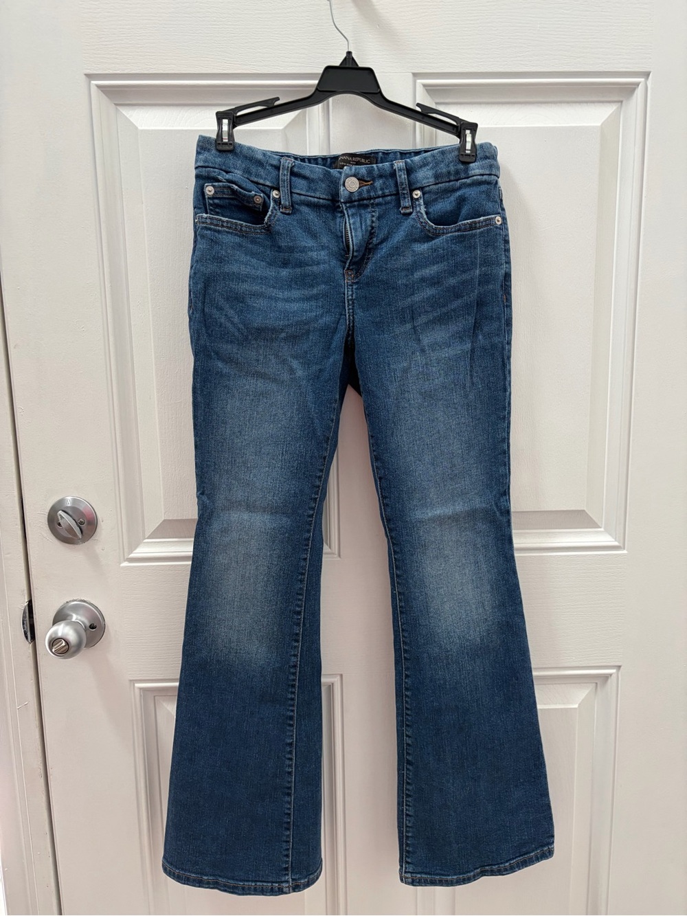 Banana Republic Women's Mid-Rise Bootcut Jeans in Blue